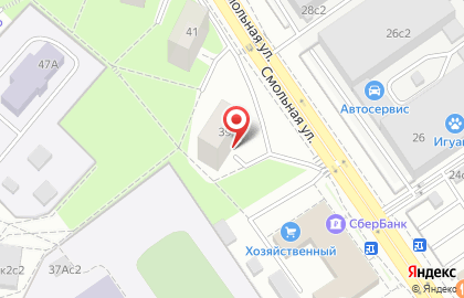Участковый пункт полиции район Левобережный на Смольной улице, 39 на карте