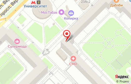 Зоомагазин Собака рулит на Ломоносовском проспекте на карте