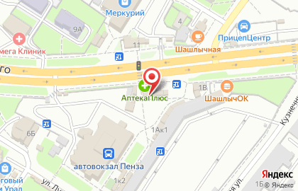 Сеть салонов обслуживания СМАРТС на улице Луначарского на карте