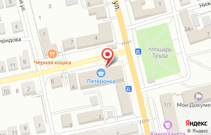 Магазин фруктов и овощей на Октябрьской улице на карте