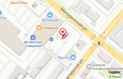 Питстоп на Мичуринской улице на карте