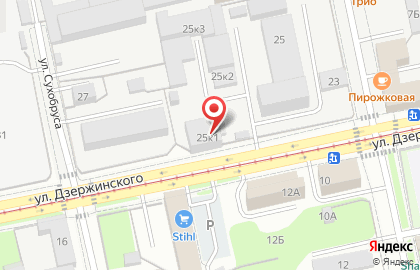 Строительная компания Бастион на улице Дзержинского на карте