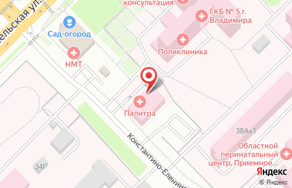 Медицинский центр Палитра на Добросельской улице на карте