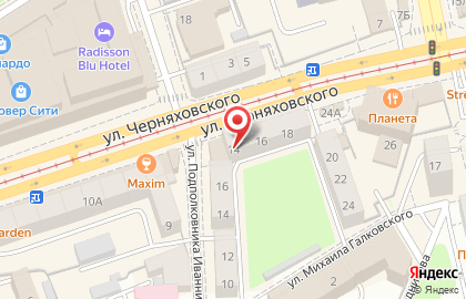 Мастерская по ремонту очков ГЛАЗКО на улице Черняховского на карте