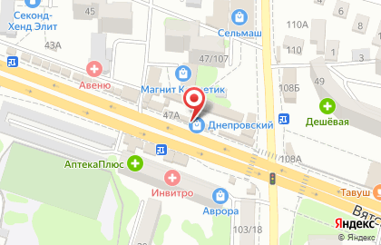 Салон сотовой связи МТС на Вятской улице на карте
