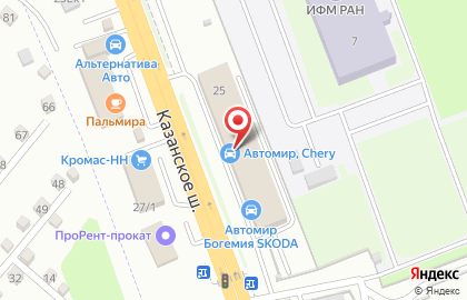 Маяк на Казанском шоссе на карте