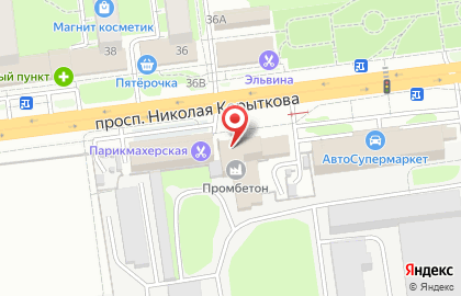 Ночной клуб ХХ Век на карте