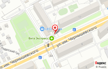 Продуктовый магазин Бизнес-М в Заводском районе на карте