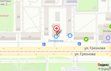Торговый центр Ладья в Правобережном районе на карте
