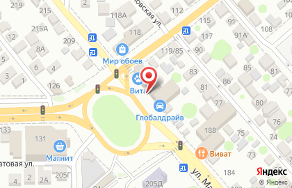 Пункт автосервиса в Ростове-на-Дону на карте