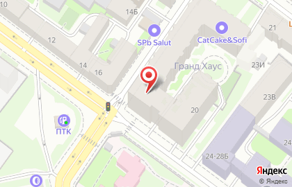 Автостолица на площади Александра Невского I на карте