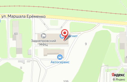Сеть строительных гипермаркетов Метрика на улице Маршала Ерёменко на карте