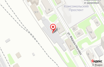 Транспортная компания Авто Комфорт на Площади Гарина-Михайловского на карте