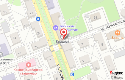 Деловой центр Квадрат на карте