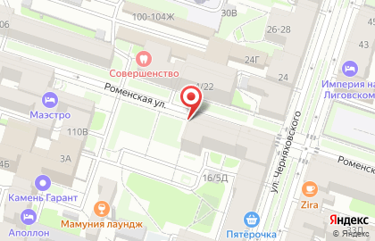 Продуктовый магазин в Санкт-Петербурге на карте