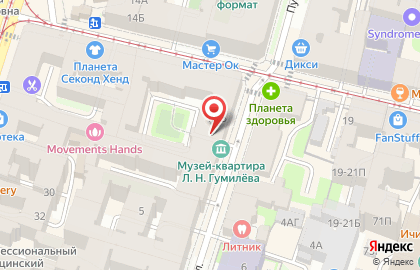 Студия эпиляции Гладкое Тело на Коломенской улице на карте