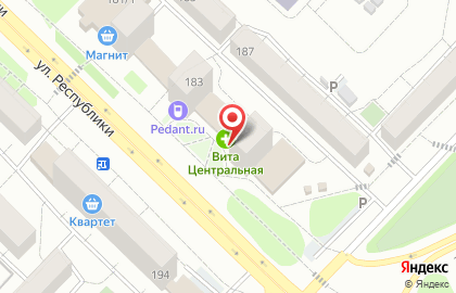 Аптека Вита в Тюмени на карте