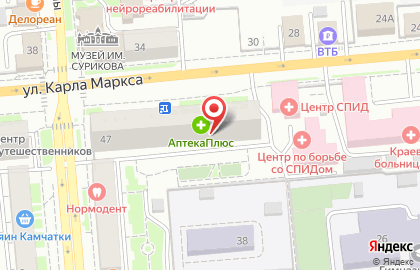 Почта России в Красноярске на карте
