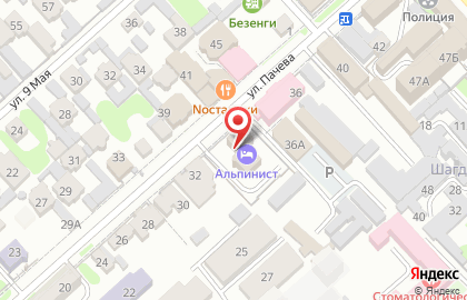 Гостиница Альпинист на карте