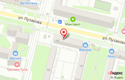 Парикмахерская Идеал в Зареченском районе на карте