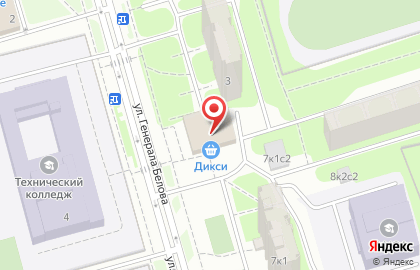 Дикси на Домодедовской на карте