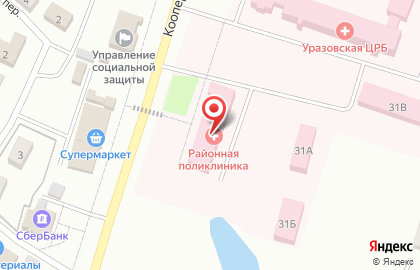 Уразовская центральная районная больница на карте