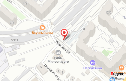 Автостоянка ЭКЗ на карте