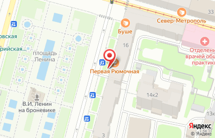 Продуктовый магазин в Санкт-Петербурге на карте