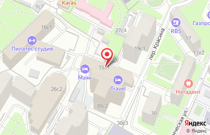 Центр правовой помощи в переулке Красина на карте