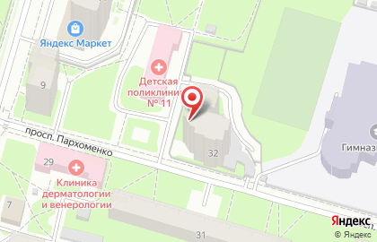 Парикмахерская в Выборгском районе на карте