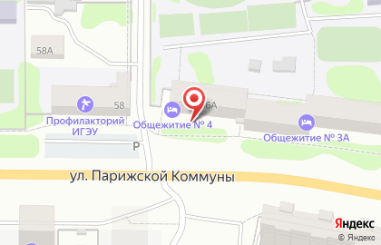 Общежитие, ИГЭУ на карте