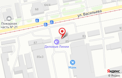 Транспортно-экспедиторская компания Деловые Линии в Барнауле на карте