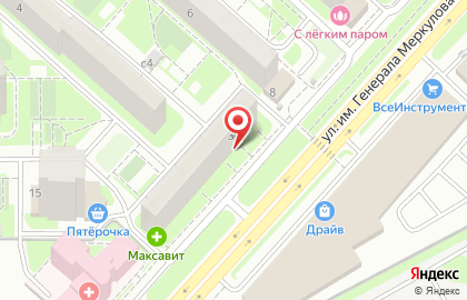 Парикмахерская Чёлка в Октябрьском районе на карте