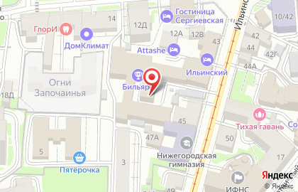 Отель Парус на карте