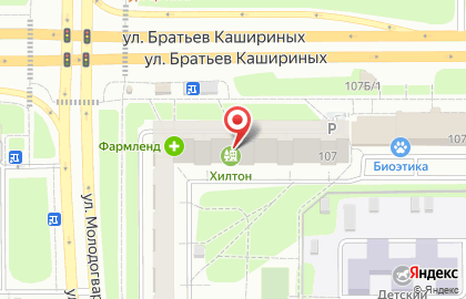 Магазин мясных полуфабрикатов Ариант на улице Братьев Кашириных, 107 на карте