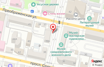 Медовый магазин Пчелка на улице Князя Трубецкого на карте