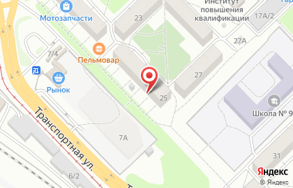 Салон красоты Дуэт на Транспортной улице на карте