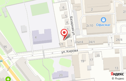 Магазин продуктов на Базарной, 1/1 на карте
