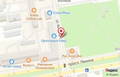 Ортопедия Плюс на проспекте Ленина на карте
