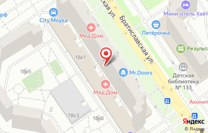 Стоматологический центр Happy Dent 32 на метро Братиславская на карте