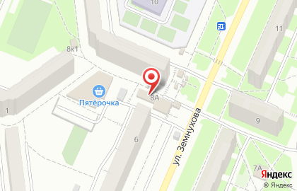 Сеть фирменных магазинов СПК на улице Земнухова на карте