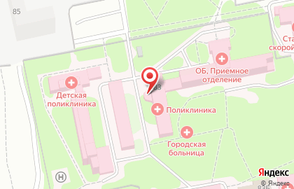 Взрослая поликлиника в Челябинске на карте