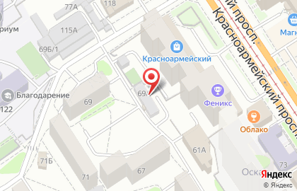 Химчистка и клининговая услуга Аглая на Красноармейском проспекте на карте