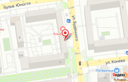 Агентство недвижимости Золотой Ключ на улице Будённого на карте
