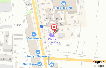 Автостоянка в Калининграде на карте