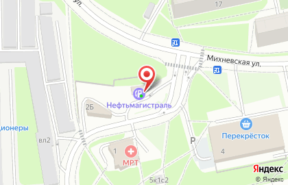 Нефтьмагистраль в Москве на карте