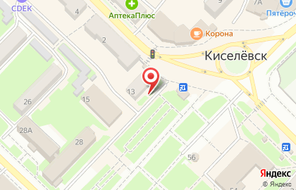 Салон оптики ЛеО на Транспортной улице в Киселёвске на карте