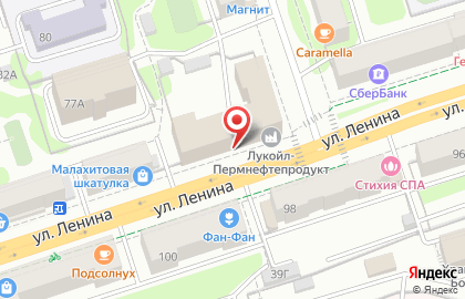 Банкомат КБ Петрокоммерц, филиал в г. Перми, Дзержинский район на улице Ленина на карте