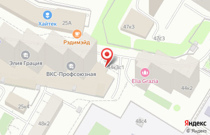 Студия наращивания ресниц Ybeauty на Новочерёмушкинской улице на карте