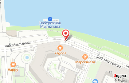 Салон красоты на Мартынова, ООО Атлетика на карте